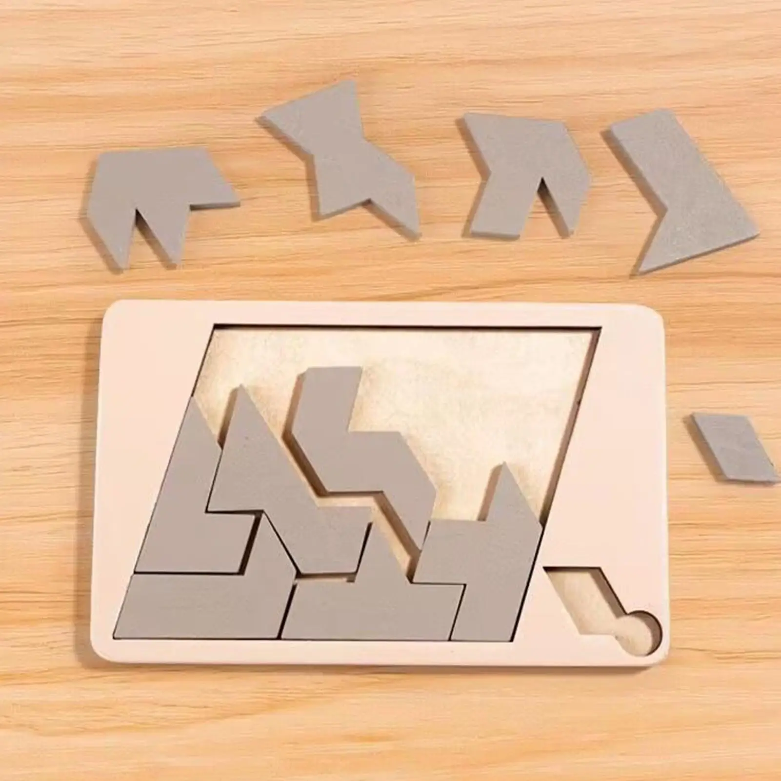 ألغاز تانجرام للأطفال ألعاب تعليمية هندسية خشبية ألعاب ترفيهية ألغاز تانجرام للسفر لمكاتب العمل العائلي للبالغين