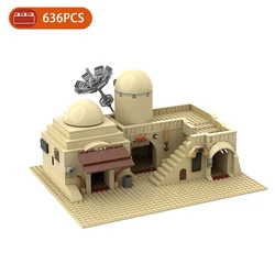 MOC Creative The Tatooine Desert architecture Building Blocks Kit City Street House Bricks Model Toy for Kids Christmas Gifts