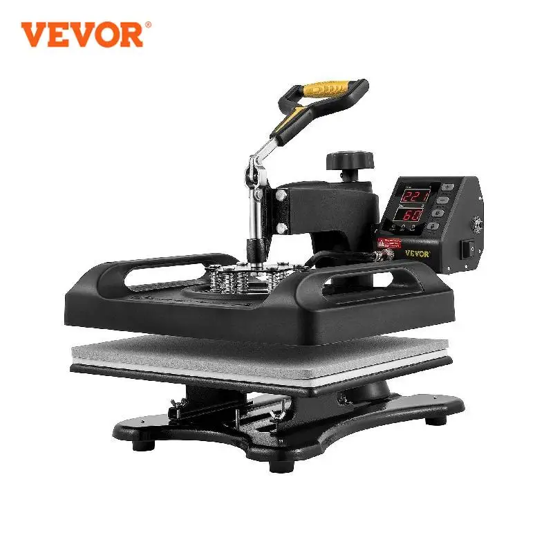 

VEVOR 5-in-1 Multifunctional Heat Press Machine 30*38CM 38*38CM Digital Display Sublimation Printer for Cap Shirt Mug Plate