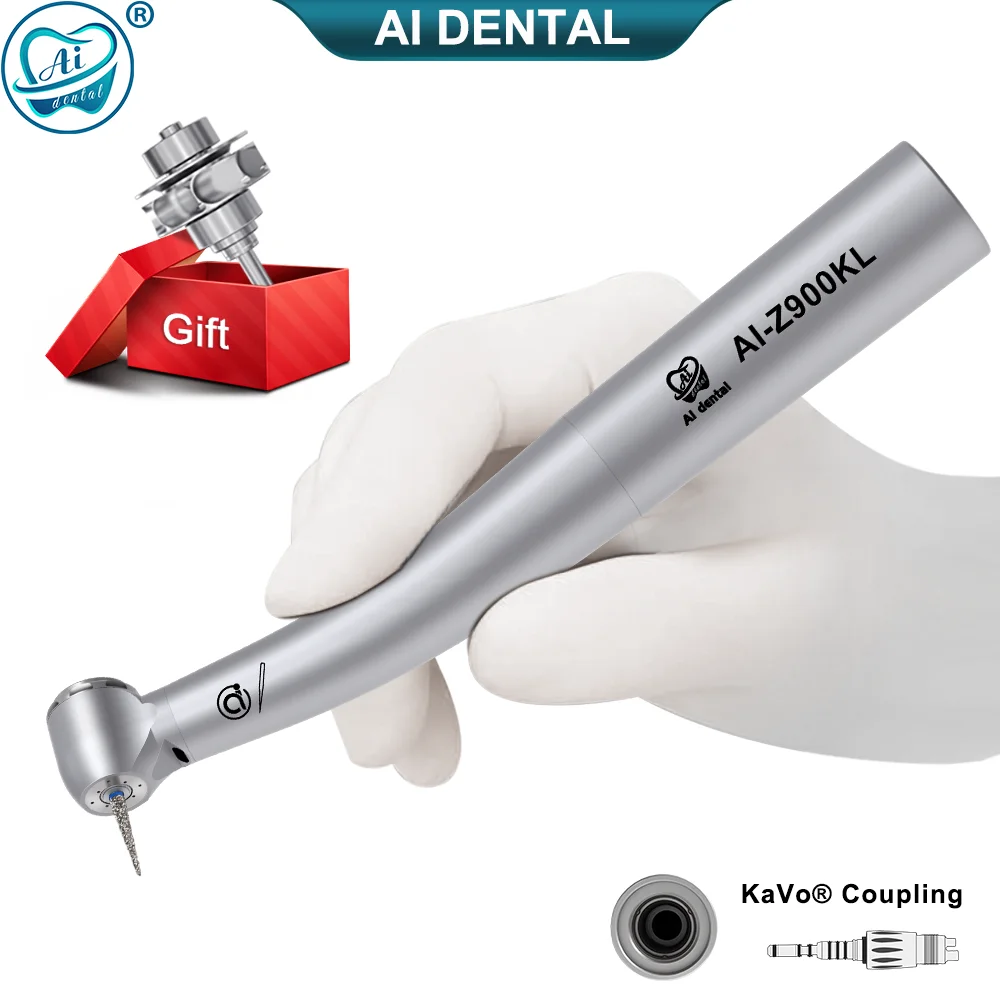 Dental high speed handpiece AI-Z900KL standard head KV type quick connect coupler air turbine hand piece with fiber optic