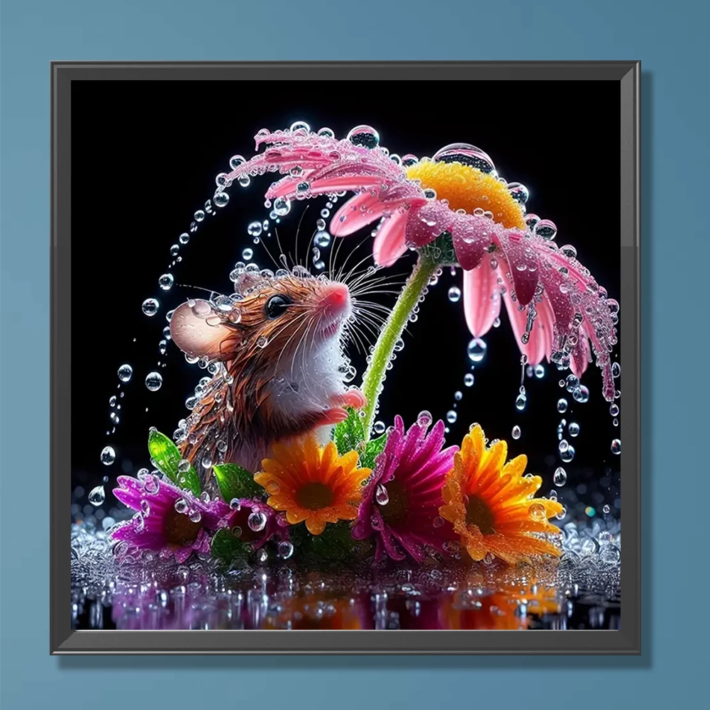 

Paint By Numbers Kit On Canvas DIY Oil Art Hamster Picture Home Decor40x40cm