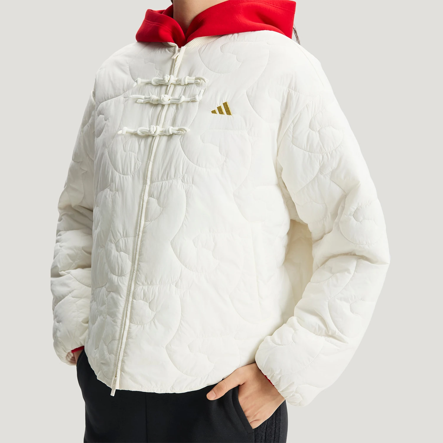 Adidas genuine NYR LT PAD JKT women's fashionable warm cotton clothing KH2664
