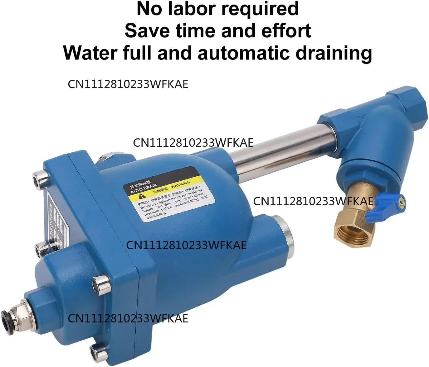 Suitable for Didger 2.50 trillion, air compressor automatic compression drain, suitable for DN15 air inlet
