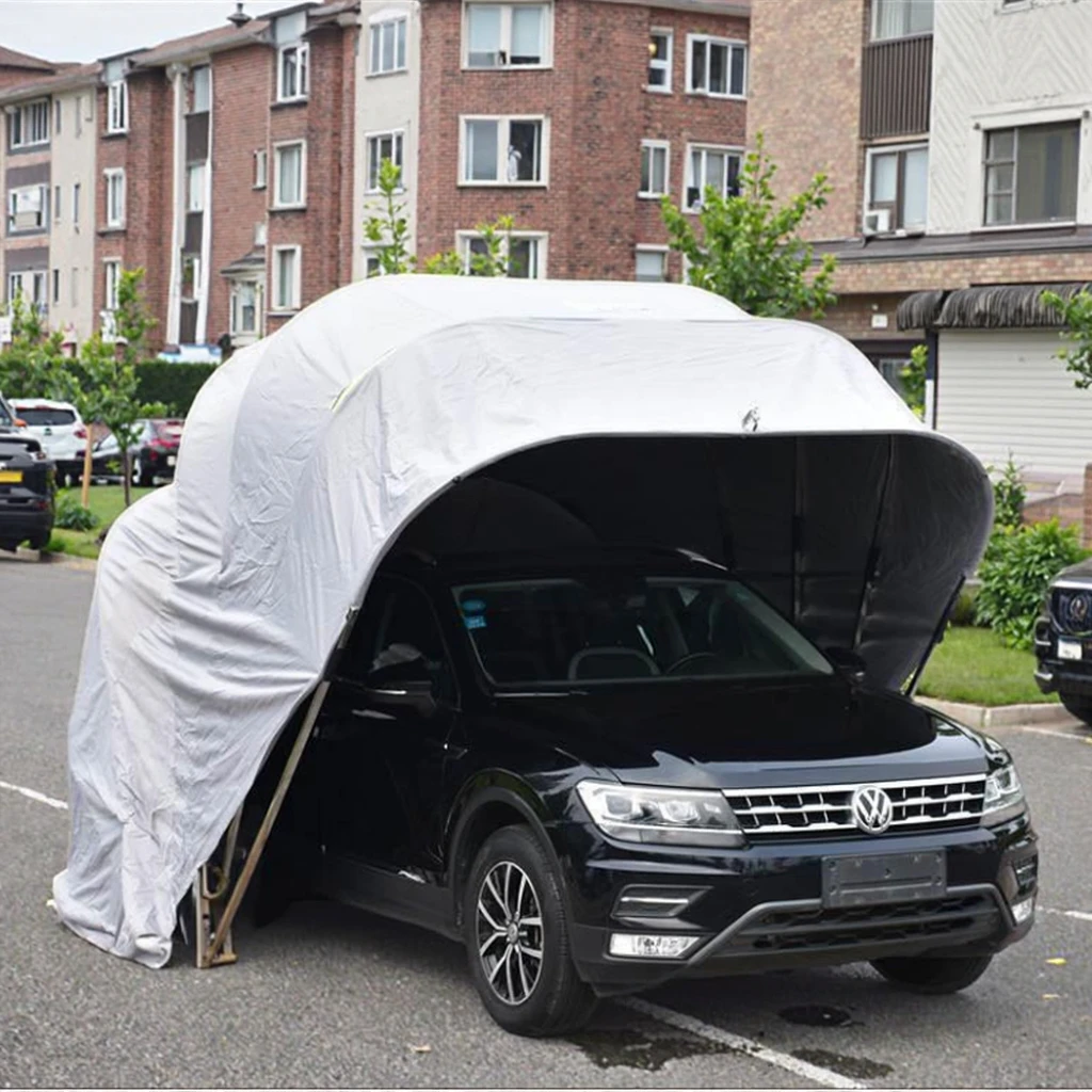 

Portable Folding Car Garage Canopy Affordable Foldable Garage Mobile Garage Convenient And Fast Windproof And Waterproof