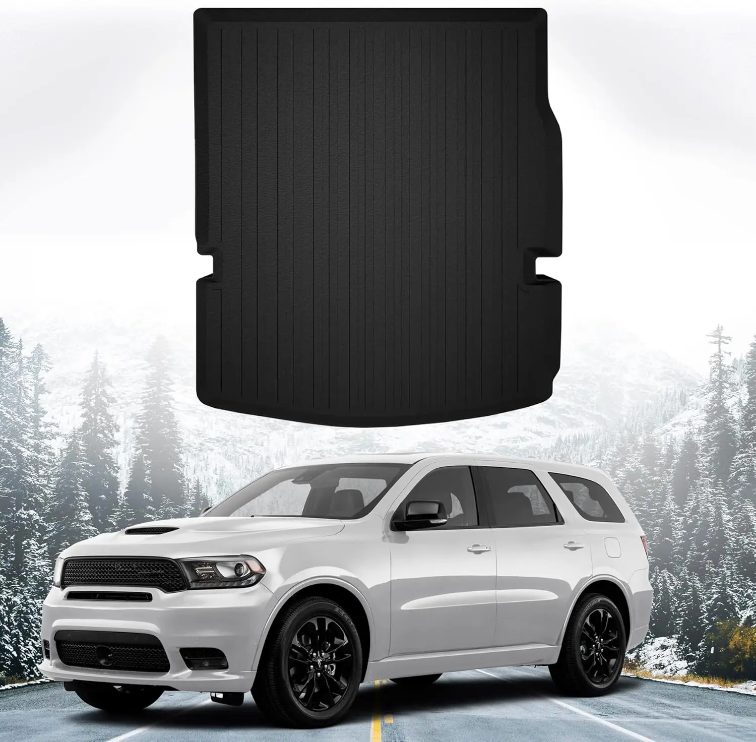 All-season Black Cargo Liner for Car Trunk, 100% Protection, 3D Shaped Laser Measured, Custom Fit