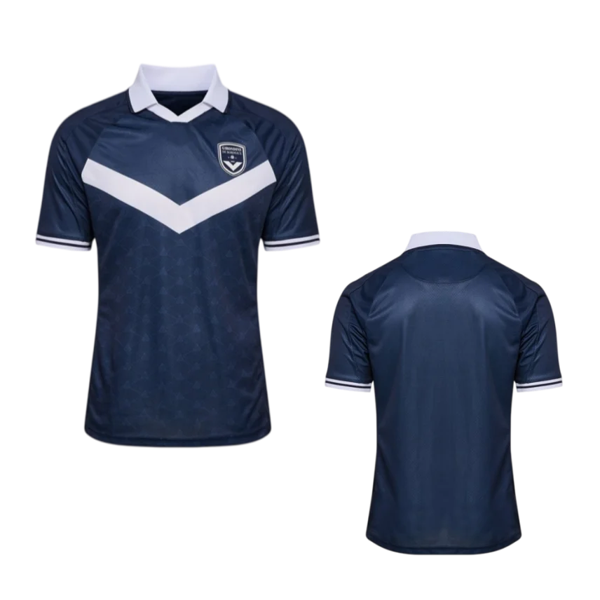 2026/27 Season Bordeaux Unisex Polo Collar Football Jersey Shirt, 3D Print Mesh Ventilation Quick-dry Jersey Shirt, Fan Gifts