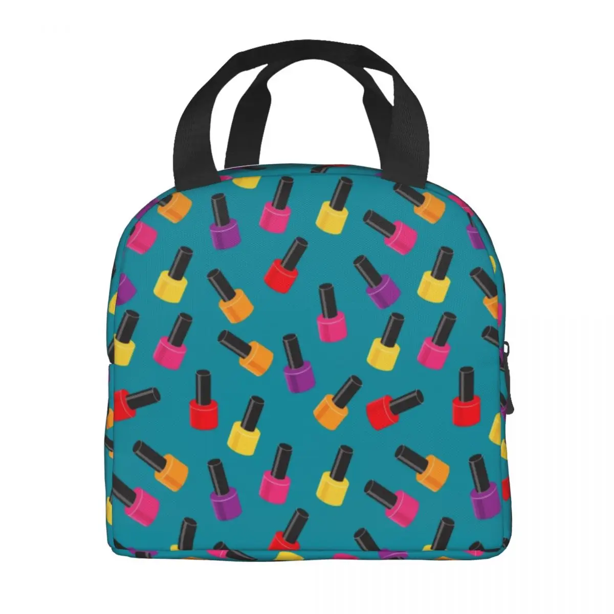 Custom Pretty Nail Polish Bottles Thermal Insulated Lunch Bag Women Lunch Container for Kids School Children Storage Food Box