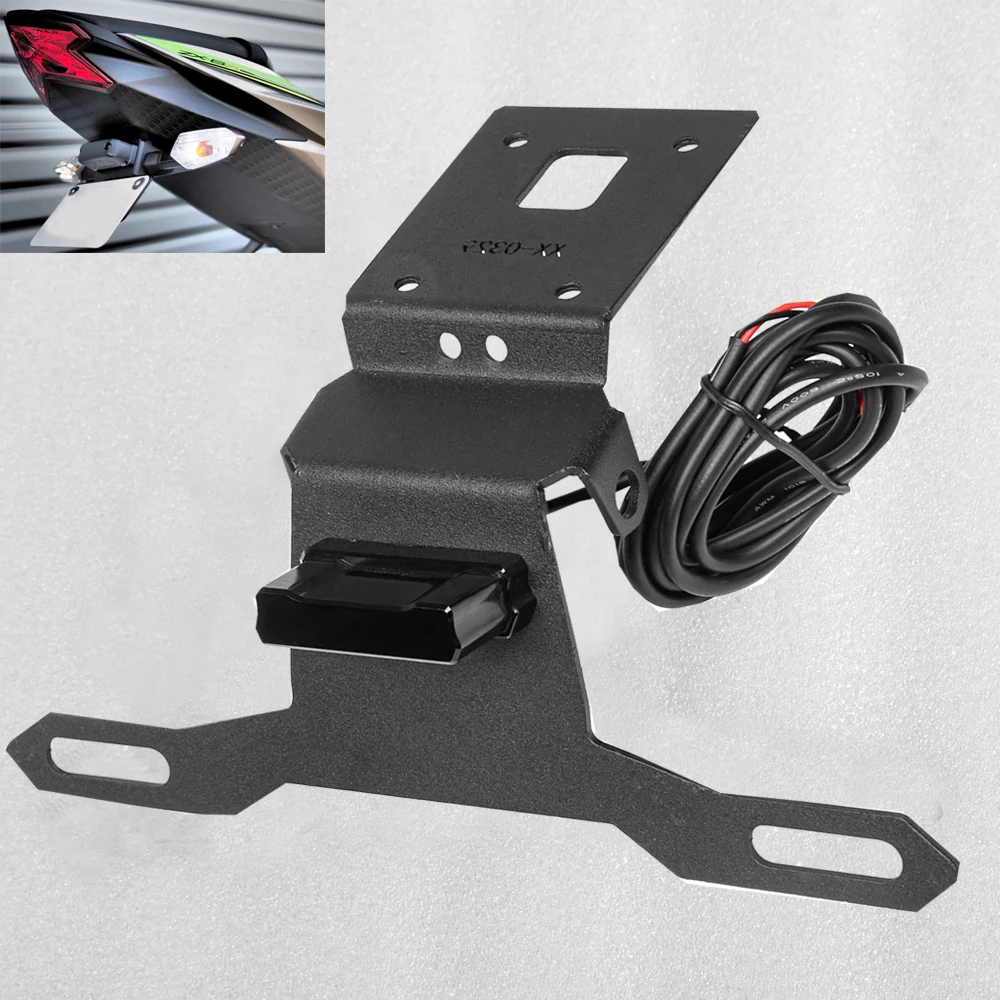

2024 ZX6R License Plate Holder For Kawasaki ZX-6R 2019 20 2021 2022 2023 ZX 6R Accessories Moto Rear Fender Eliminator Tail Tidy