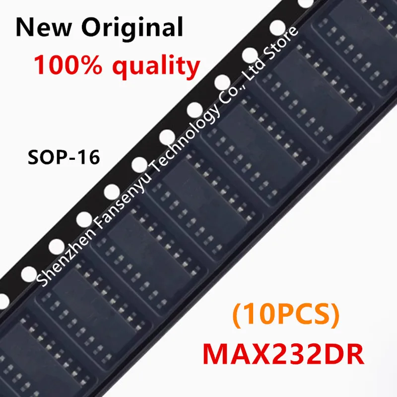 (10piece) 100% New MAX232 MAX232DR sop-16 Chipset