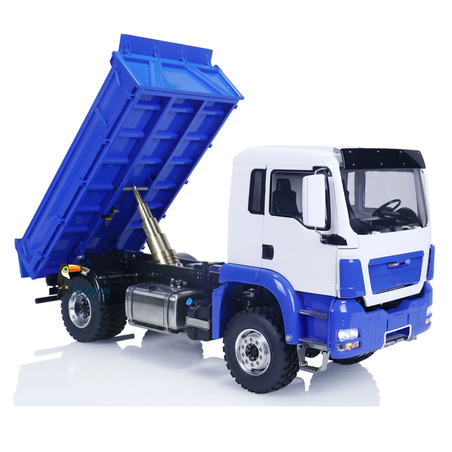 LESU 1/14 RC Hydraulische Dump Truck 4x4 TGS Radio Control Gemonteerd Dumper Auto Model Speelgoed voor Volwassen met Motor ESC Servo THZH1525