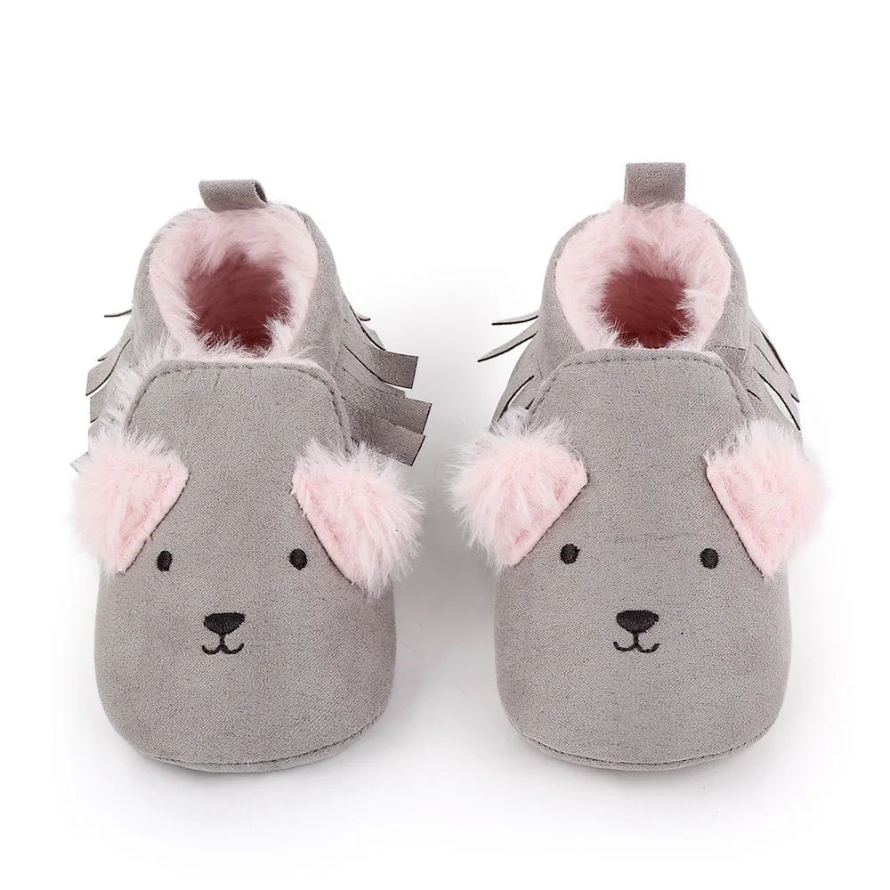 

Cartoon Baby Shoes Cute Newborn Boys Girls First Walkers Flats Soft Sole Non-slip Shoes Footwear Toddler Booties