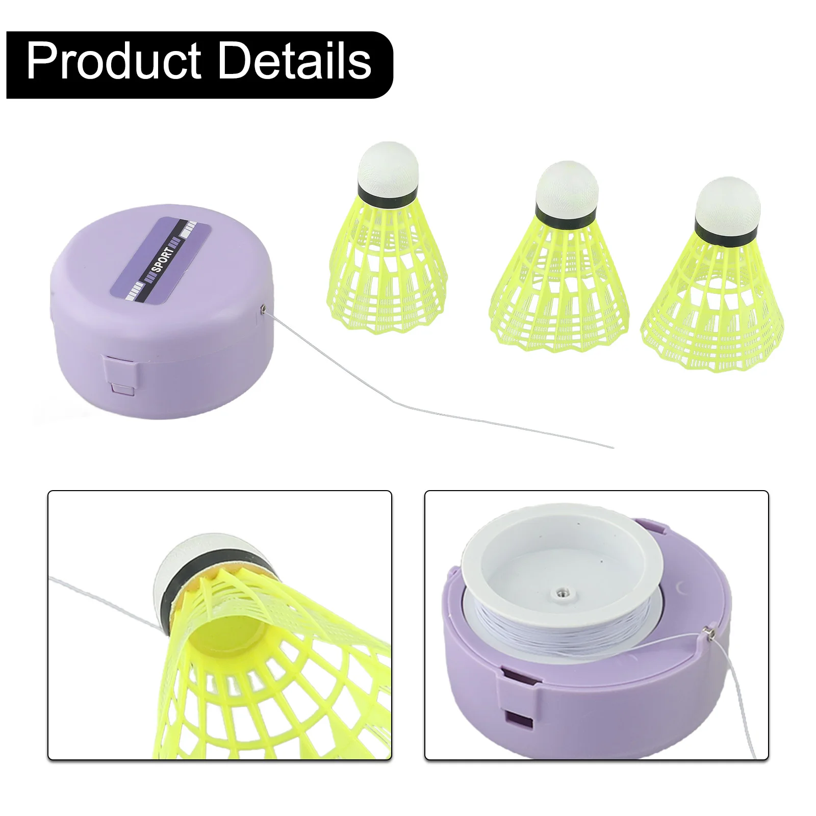 Adjustable Badminton Trainer Badminton Trainer Design Elastic Material Features High-Quality Improve Portable Adjustable