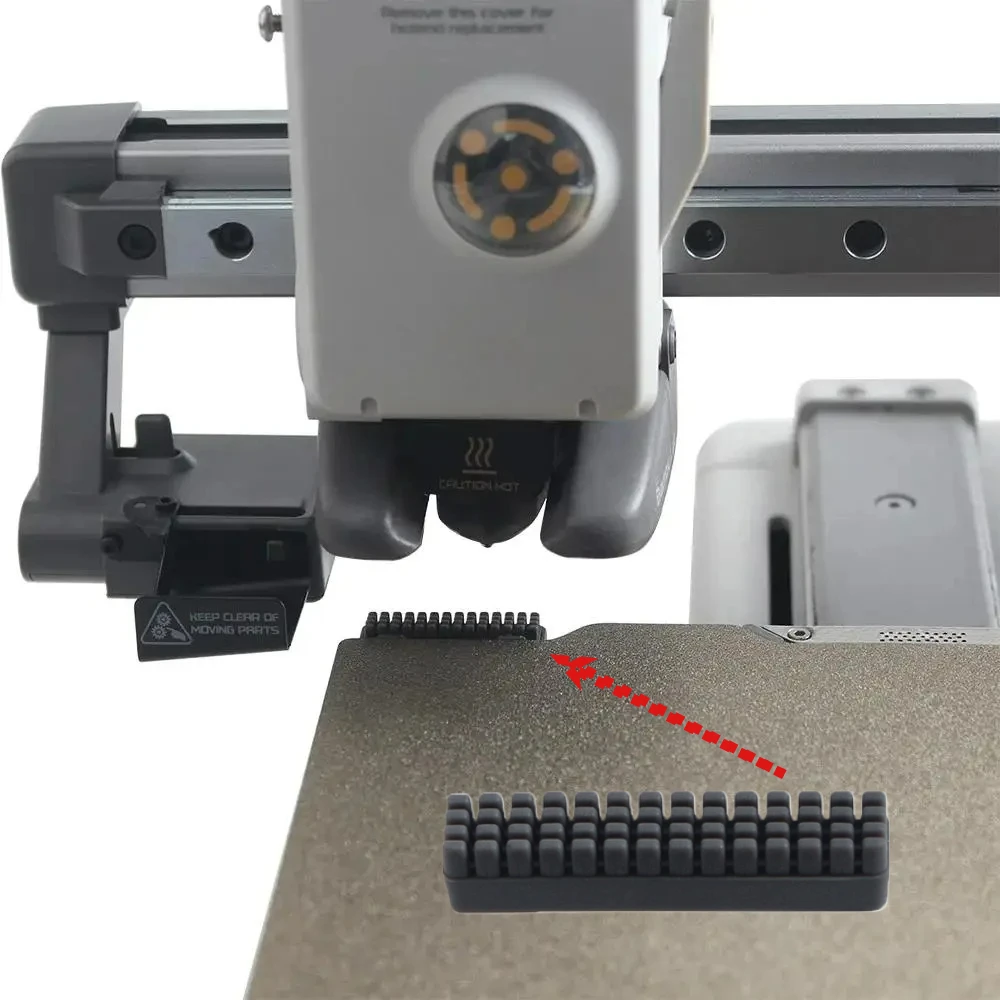 Nozzle Brush For Bambu Lab A1 Wiper Silicone Brush Hotbed Mounted Scrubbers For Bambu A1 Mini Cleaning Tool 3D Printer Accessory