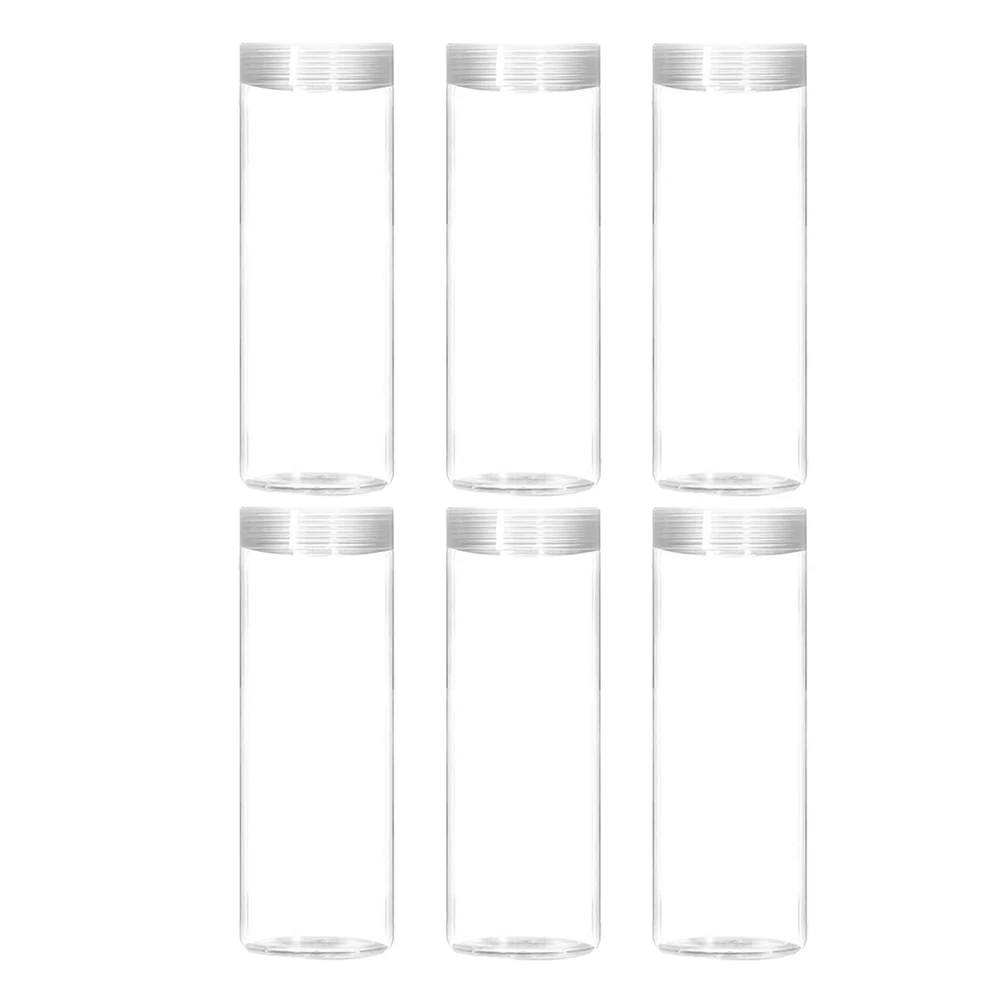 

6pcs Coin Storage Tube 30mm Diameter Transparent Large Capacity for Loose Coins Plastic Holders Collection Containers Money Bank