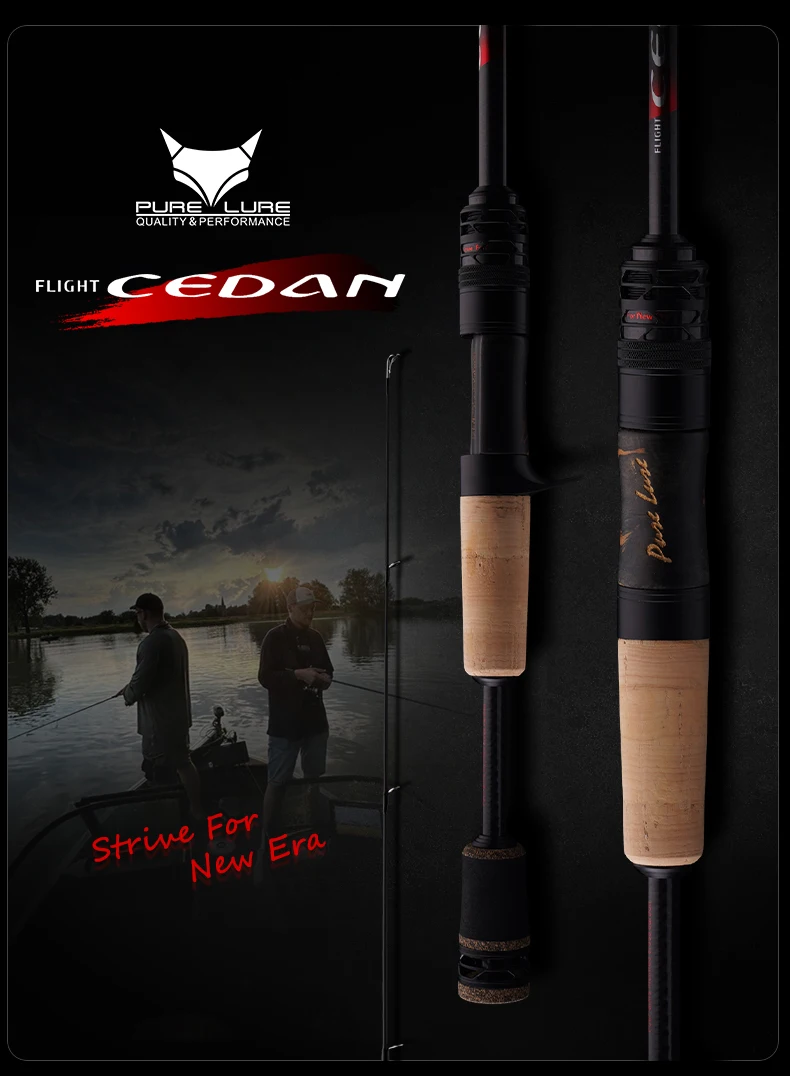 PURELURE NEUE CEDAN Solid Tip Bass Rod 36T Carbon Casting Spinning Angelruten Baitcasting 2,5g-12g Schnelle Forelle Angelrute Barsch Angelrute – Detail 4