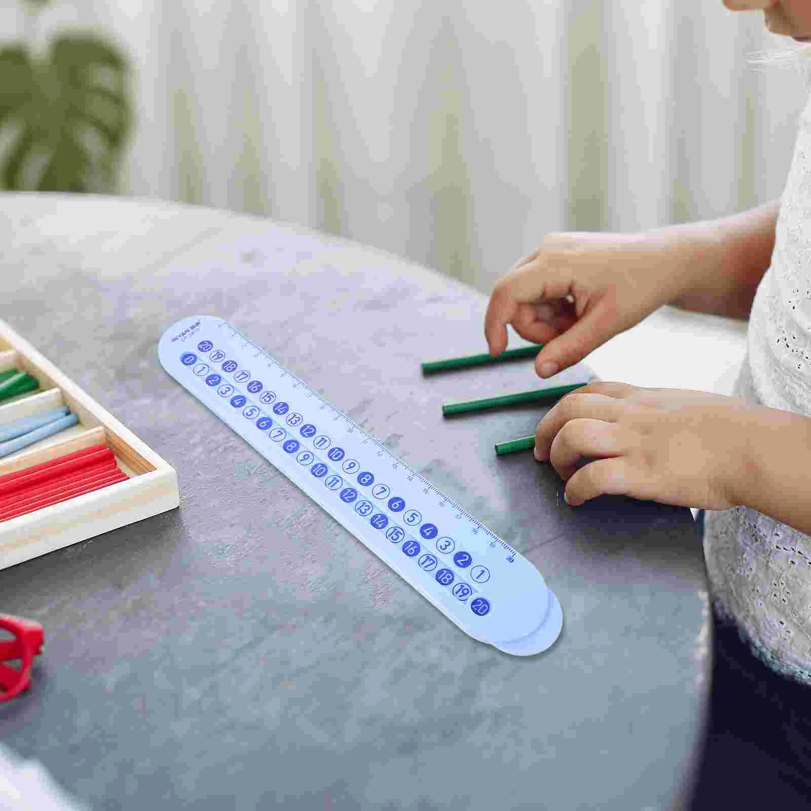 Scales Numbers Kids Math Addition Subtraction Ruler Tape Measure Slide and Learn Child