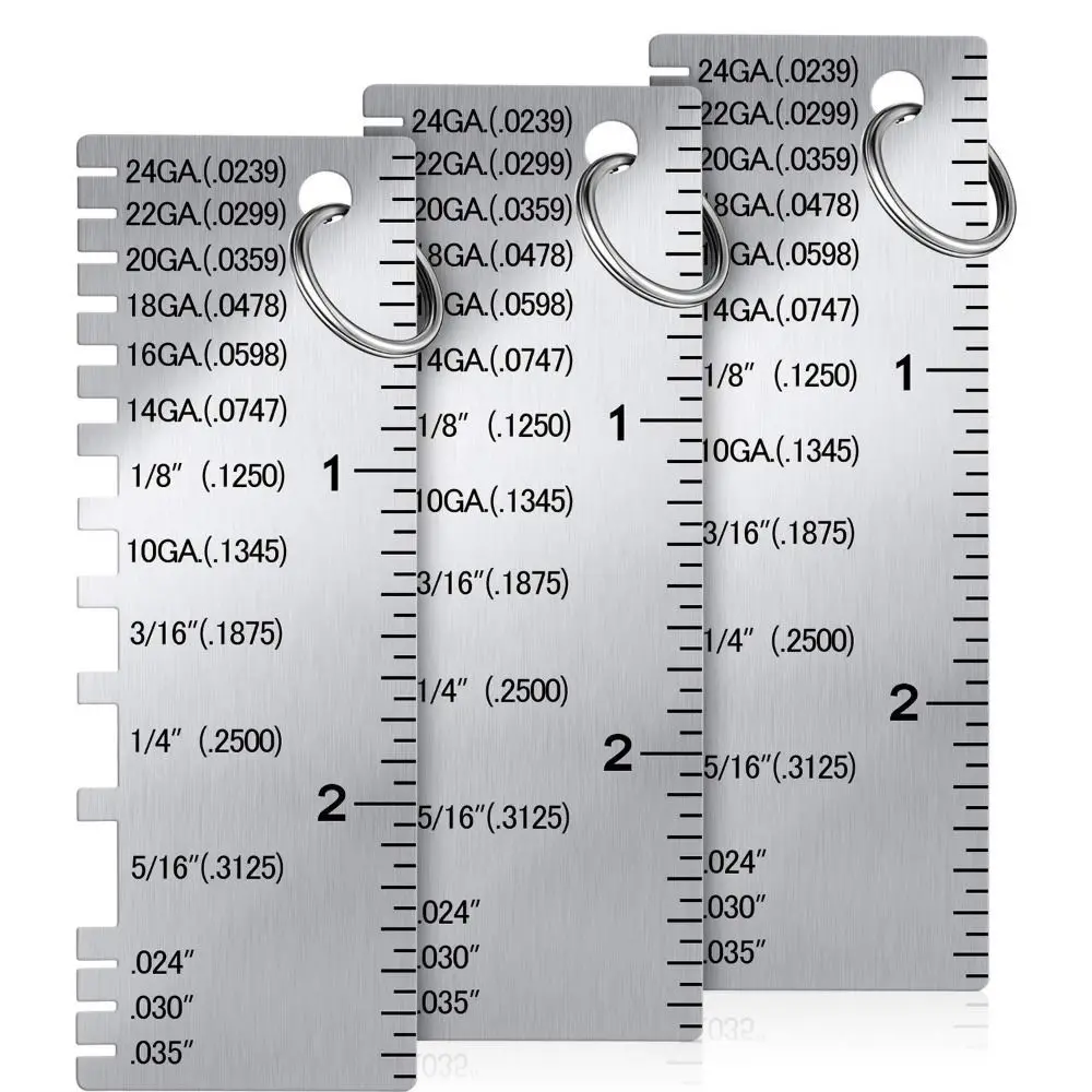 

Measurer Tool Soldering Inspection Tool Thickness Measuring Gauge Welder Ruler Thickness Ruler Gauge Wire Gauge Welding Gauge