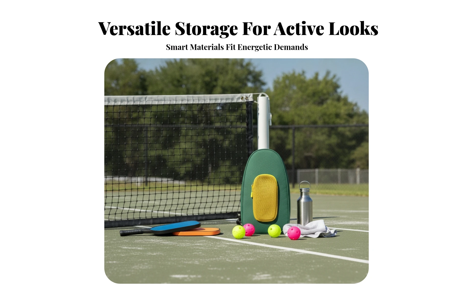 Waterproof Pickleball Storage Backpack Long-Lasting Athletic Carrier Pickleball Backpack Sports Pack Anti-Scratch