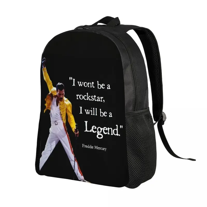 Custom Freddie Mercury Backpacks Men Women Casual Bookbag for School College Bags