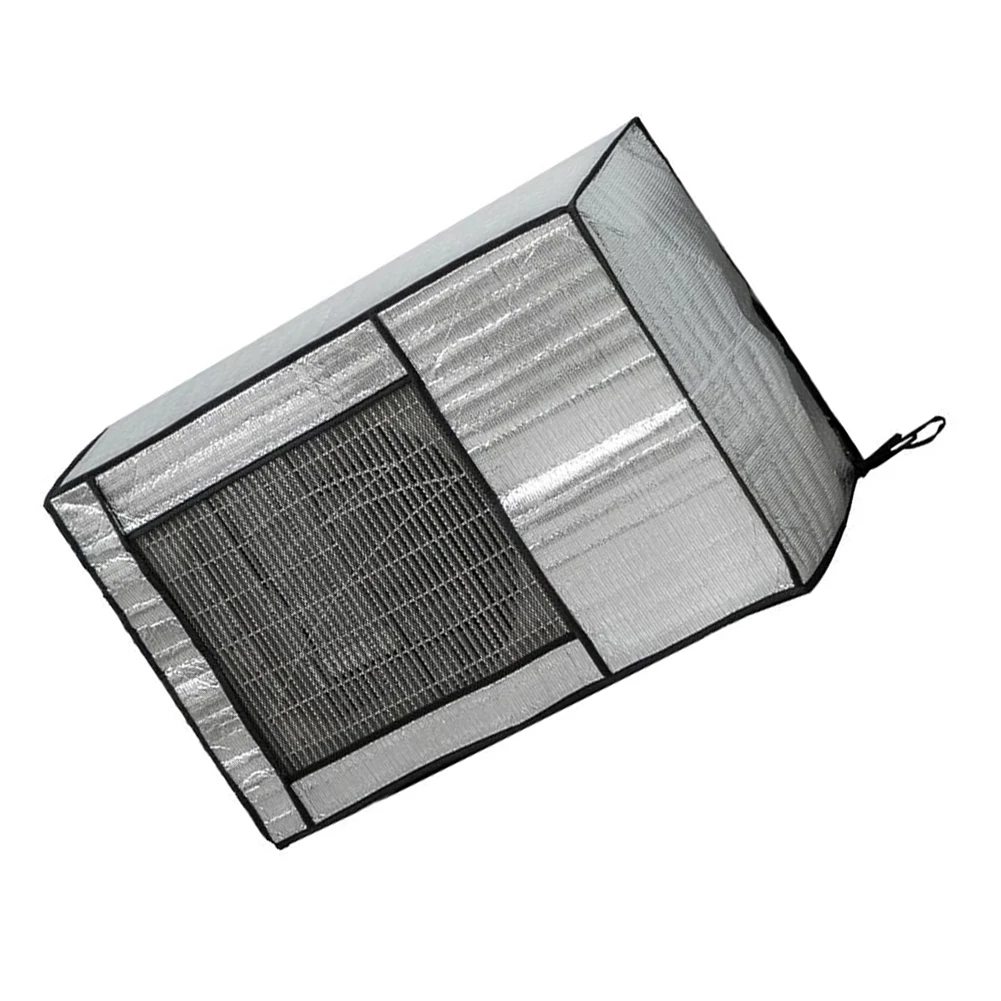Aluminum Foil Air Conditioner Cover for Outdoor Units Providing UV Protection Waterproofing Dust Resistance and Air Circulation