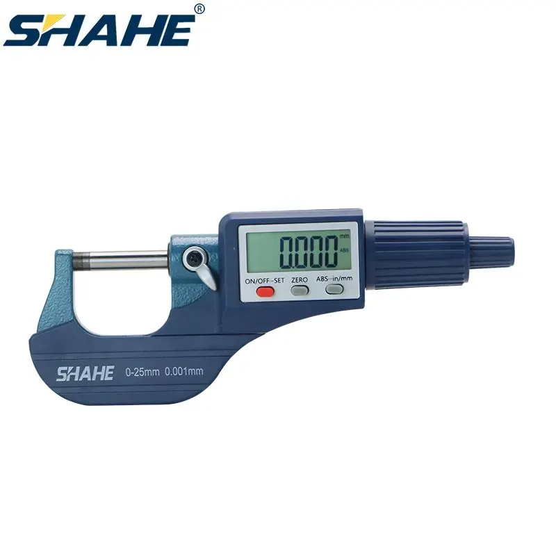SHAHE 0,001 mm Elektroniczny mikrometr zewnętrzny 0-25 mm Mikrometr cyfrowy Elektroniczny suwmiarka cyfrowa