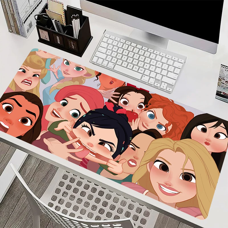 

Disney Princess Cartoon Mouse Pad Laptop Kawaii Anime Game Cabinet Mousepad PC Gaming Accessories Keyboard Desk Mat Cute Carpet