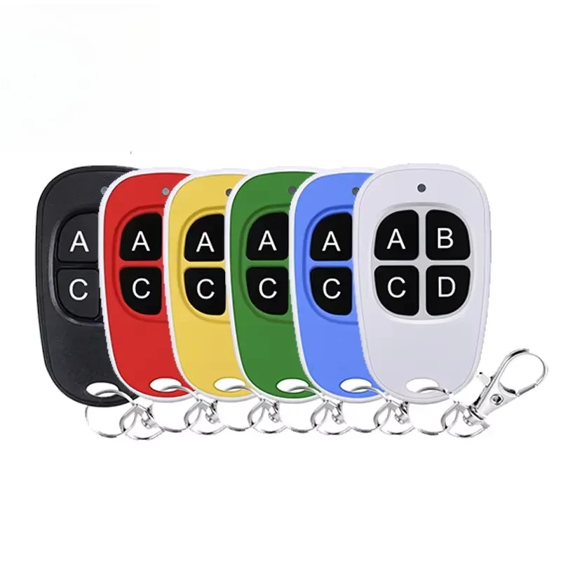 10pcs 4 Buttons 315 433.92MHz Replaceable Battery Universal RF Clone Duplicator Garage Door Gate Wireless Remote Control