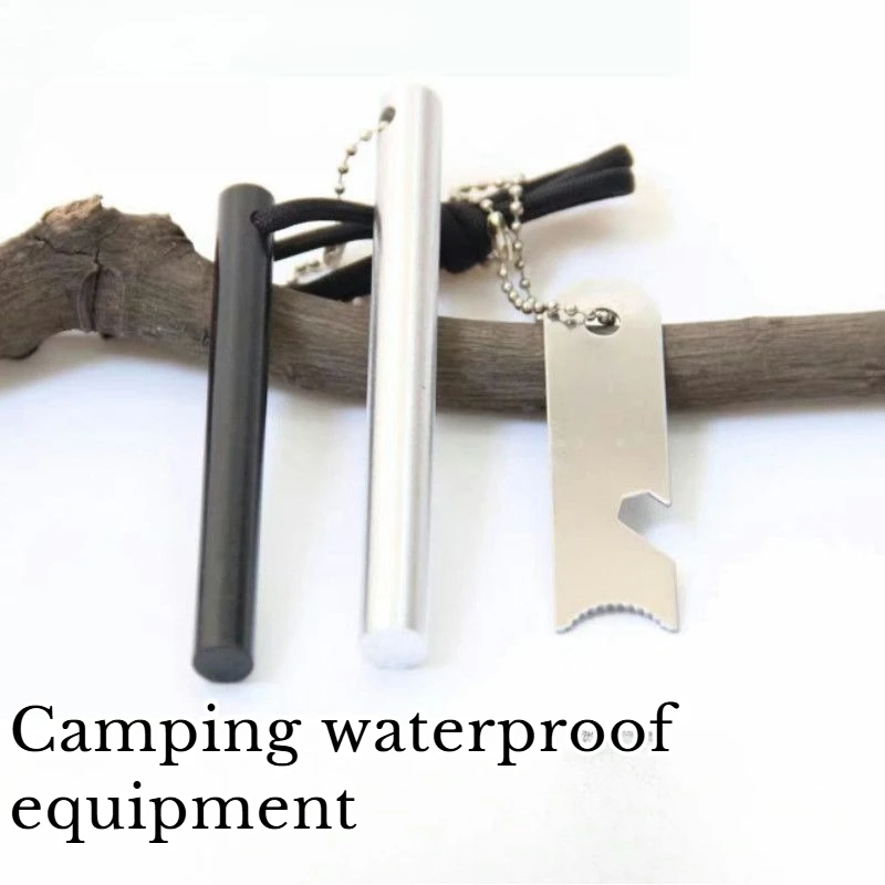 

Outdoor Multifunctional Survival Flint Combustion Supporting Magnesium Rod Combination Suit Camping Waterproof Equipment