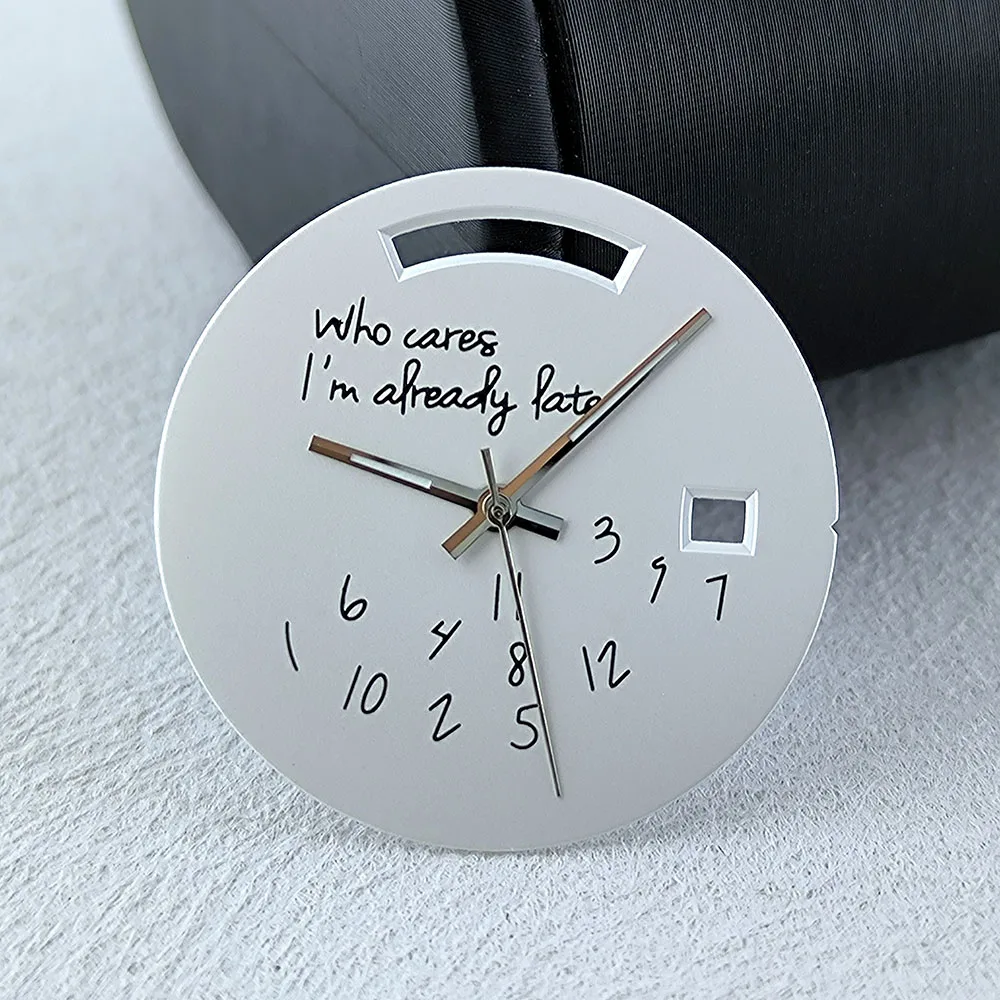 Quadrante Miyota8285 da 31 mm Logo personalizzato Quadrante nero No quadrante luminoso adatto per accessori per orologi con movimento Miyota 8285