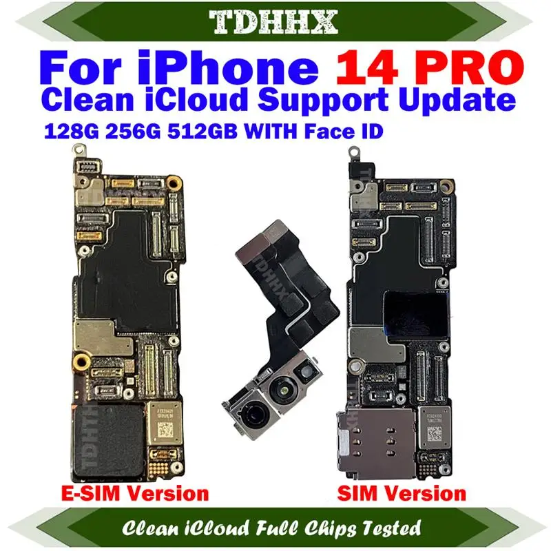 New! Motherboard For iPhone 14 Pro Clean iCloud Mainboard With system 256g Logic Board Full Function Support Update American