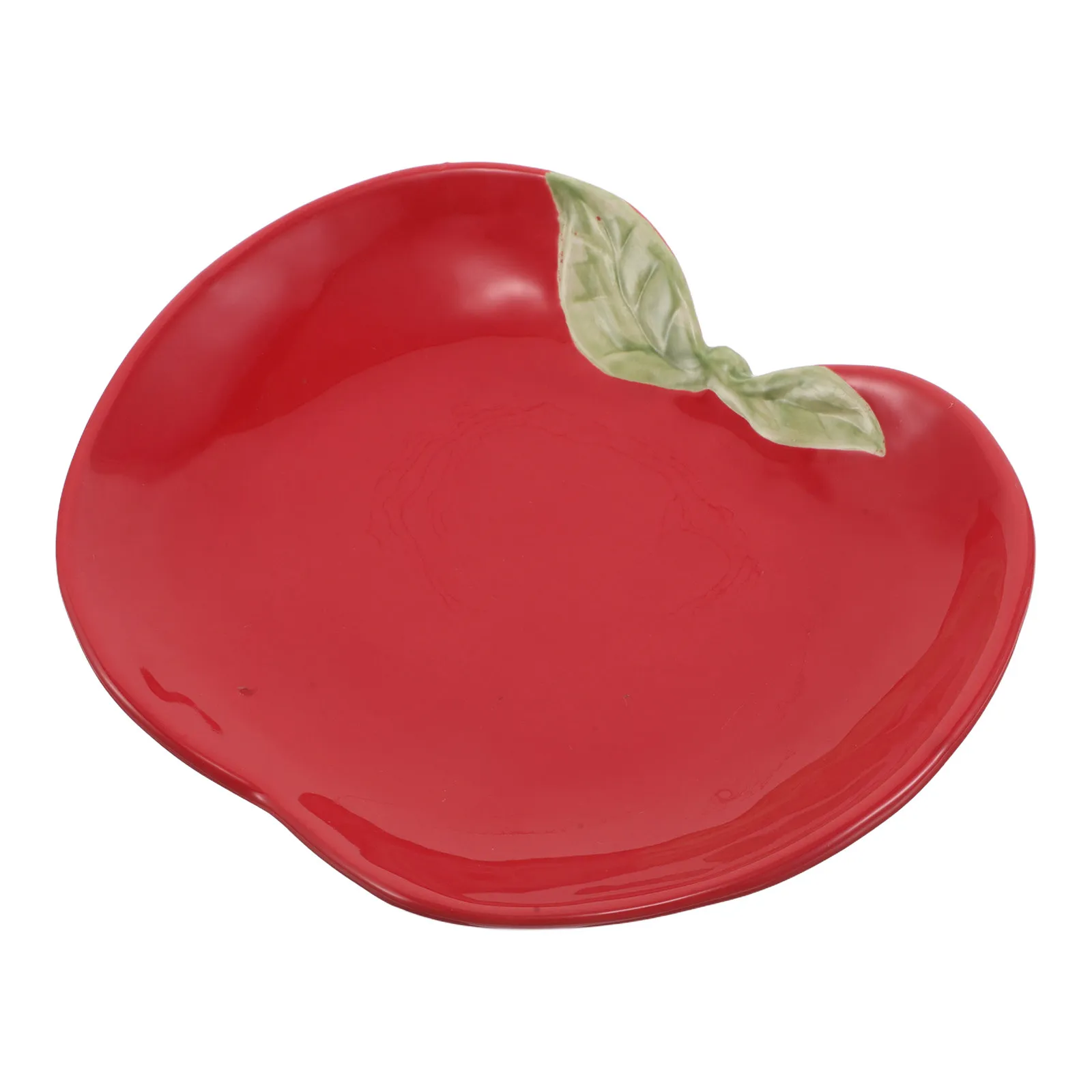 Creative Ceramic Serving Plate Tomato Shaped Fruit Dish for Snacks Pasta Dessert Condiment Tray Vanity Key Organizer Party Home