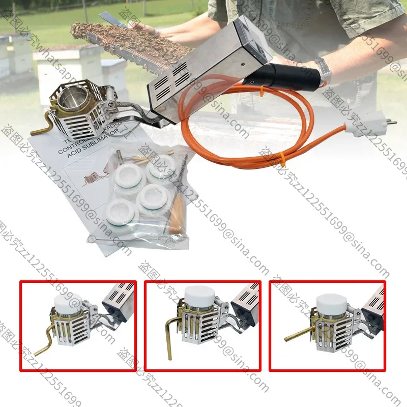 Suitable for Sublimox 110V US Standard Beehive Mite Control Spray Gun, Handheld Oxalic Acid Atomizer Beehive, Kill Mites