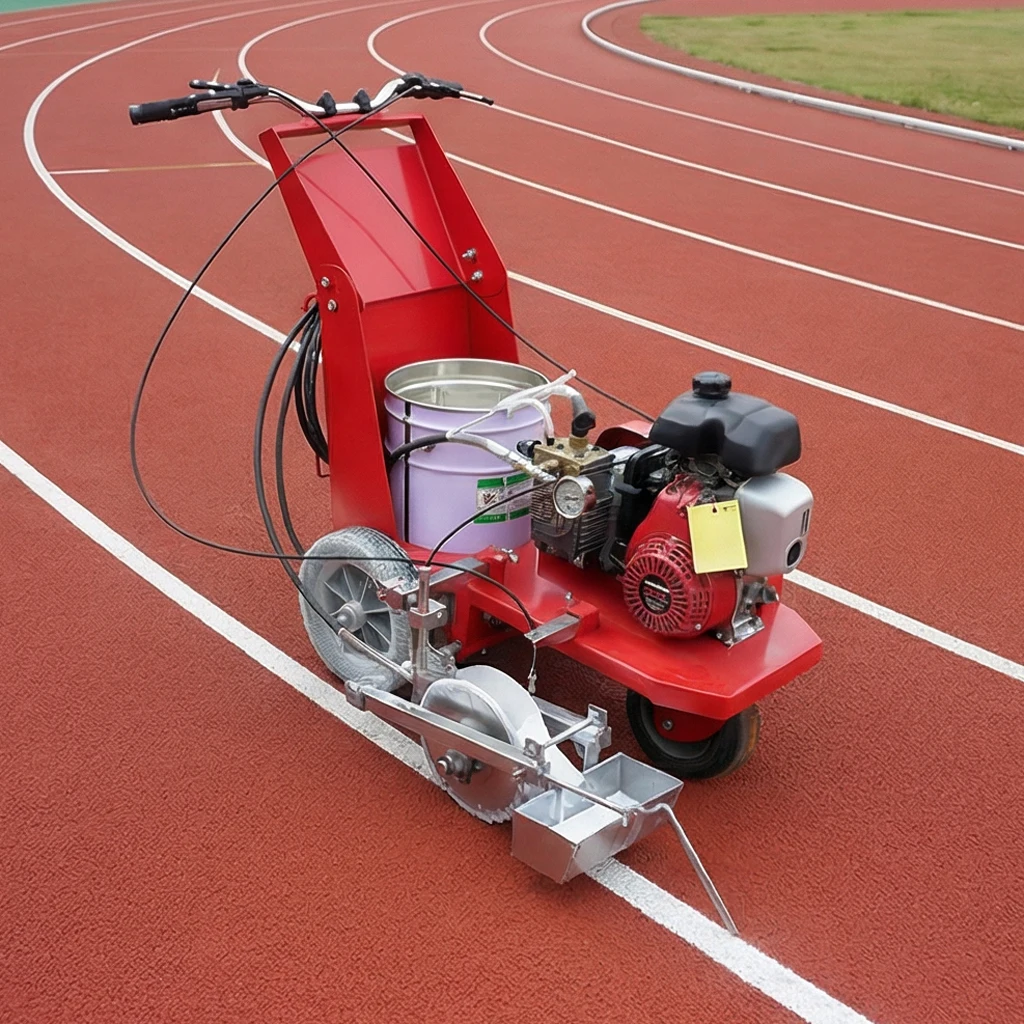 Cold Spray Honda Engine Powered High-Speed Road Marking Machine Airless Striper Single/Double Gun for Parking Lot