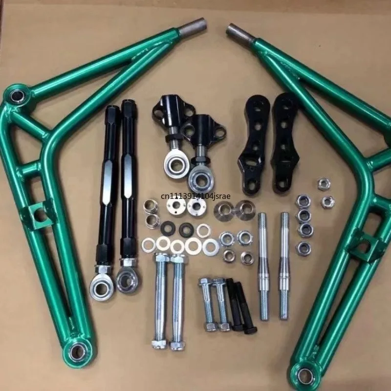 For E36 E46 Racing Drift Modified Front Lower Control Arm Wide‑Angle Rear Adjustable Toe Link Suspension Tuning Parts