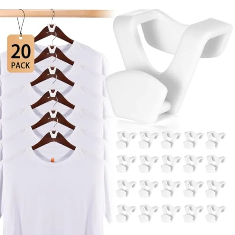 Space Saving Hangers, Clothes Hanger Connector Hooks Heavy Duty Closet Space Sa…