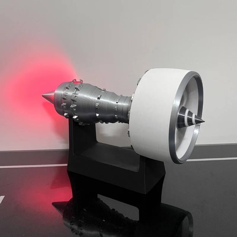 23CM Battery Powered Turbofan Engine Model  Exquisite Miniature Turbofan Engine Toy