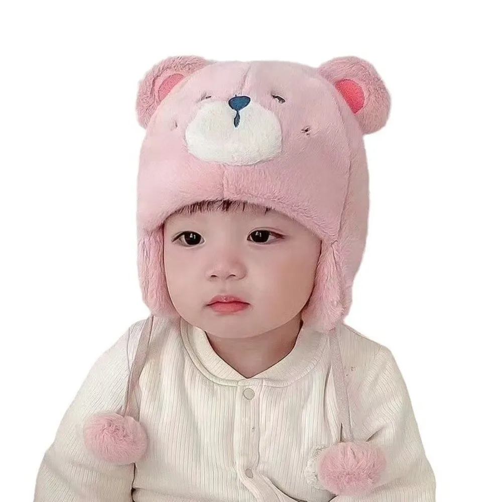 

Fashion Cute Cartoon Warm Hat Windproof Thickened Ear Protection Hat Cold Proof Pullover Cap Baby