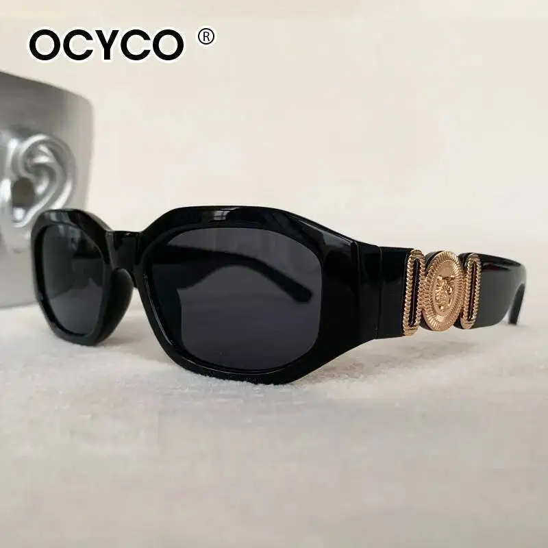 أزياء صغيرة مستطيل النظارات الشمسية الرجال النساء العلامة التجارية تصميم شخصية مربع ظلال شعبية نظارات شمسية UV400 نظارات السفر