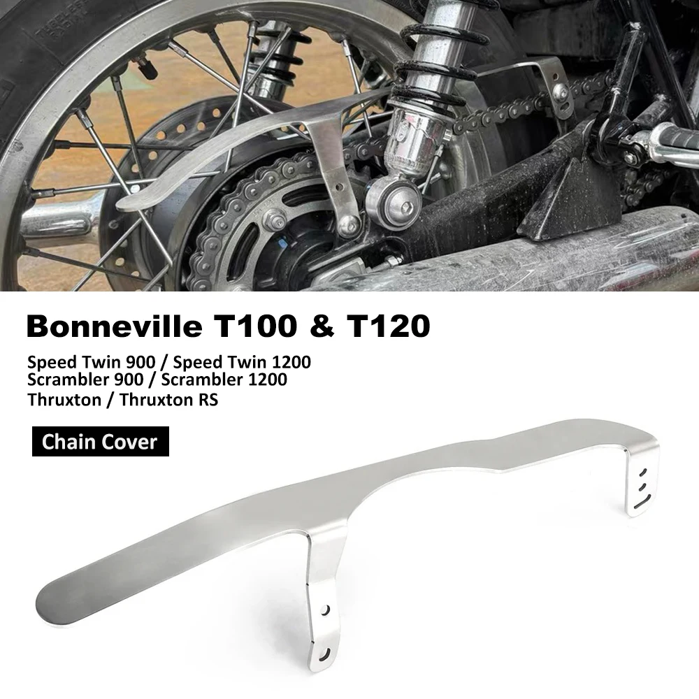 

Motorcycle Rear Belt Guard Cover Protector For Bonneville T100 T120 Speed Twin 1200 900 Thruxton RS Chain Guard Belt Cover 2024