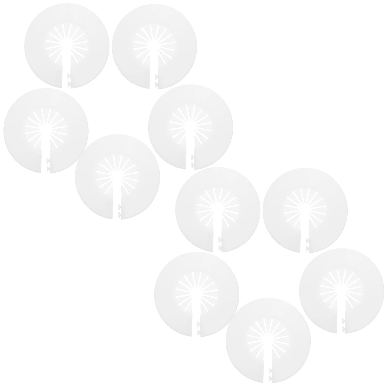 

10 шт., крышки для труб из ПВХ, защитные декоративные сливные линии для ванной комнаты, раковины, туалета, сантехнические крышки, фитинги для пластин с отверстиями