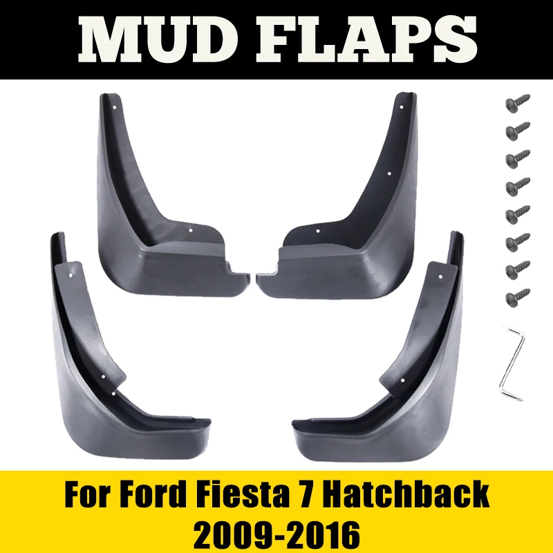 

Mudguards For Ford Fiesta 7 MK7 Hatchback 2009-2016 2010 2012 4pcs Fender Mudflap Mud Guard Splash Flap Car Accessories Auto Mud