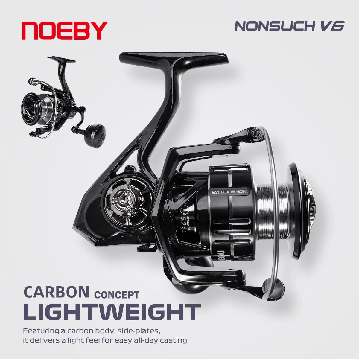 moulinet-de-peche-spinning-leger-noeby-nonsuch-v6-2500-4000-corps-en-composite-de-carbone-frein-max-7kg-rapport-de-transmission-62-1-moulinet-pour-leurres