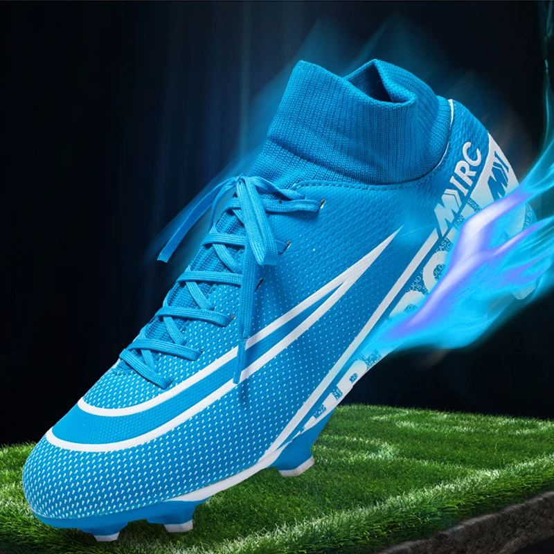 

High-top football shoes Men's outdoor football sports shoes dedicated to the game of long nails non-slip football shoes