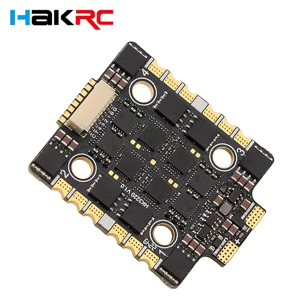 

HAKRC 32BIT 60/65A AT4G_Multi_32.9 4in1 Brushless ESC DShot 150/300/600 PWM / Oneshot 125 20x20mm for RC FPV Racing Drone