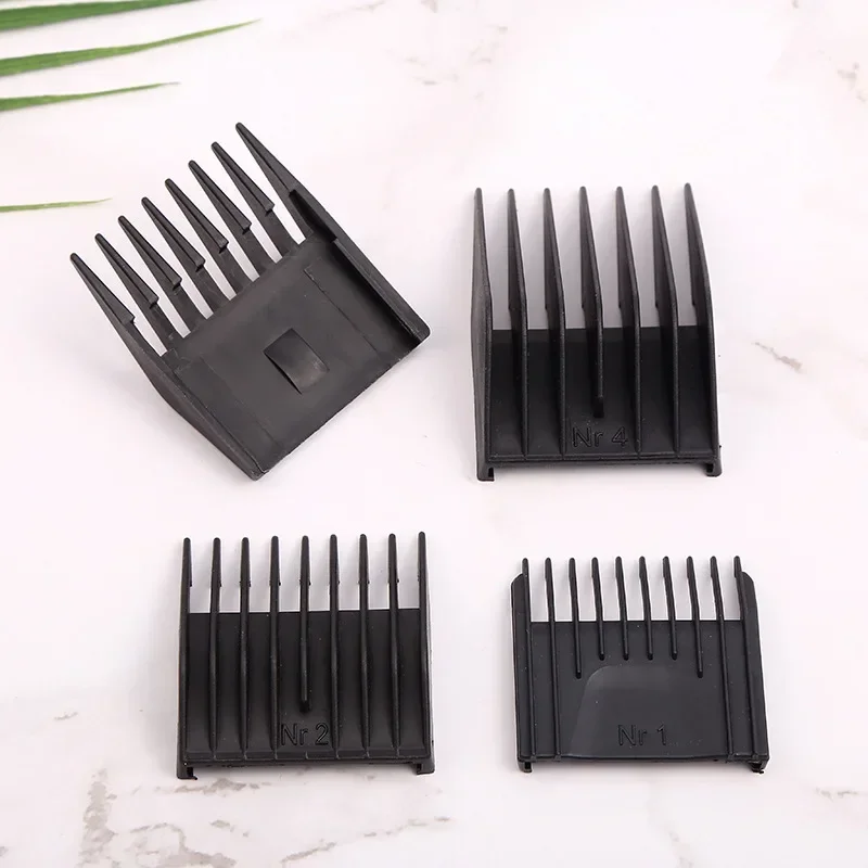 

4 Pcs/set Professional Universal Black Hair Clipper Limit Comb Hairdresser Replacement Cutting Guide For Moser 1400 Series G1202