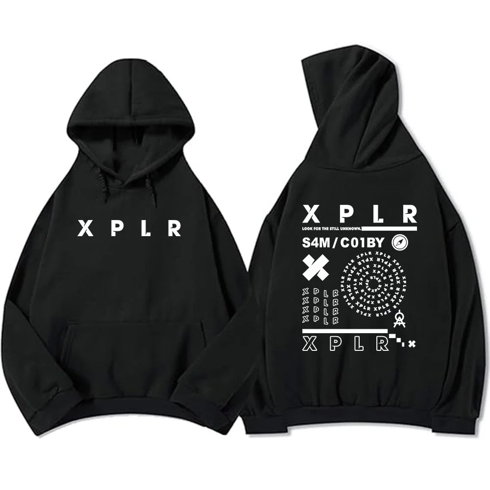 الهيب هوب الشارع الشهير سام وكولبي Xplr-r هوديس الملابس الجرافيكية روح ثقيلة موضة 2025 للجنسين مقنعين الرجال هوديس