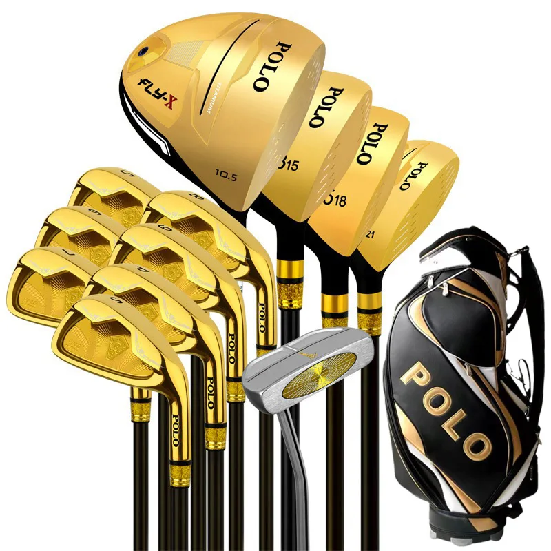 

New golf club sets men full set of beginner golf equipment gold clubs carbon shaft half set of clubs