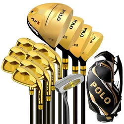 New golf club sets men full set of beginner golf equipment gold clubs carbon shaft half set of clubs