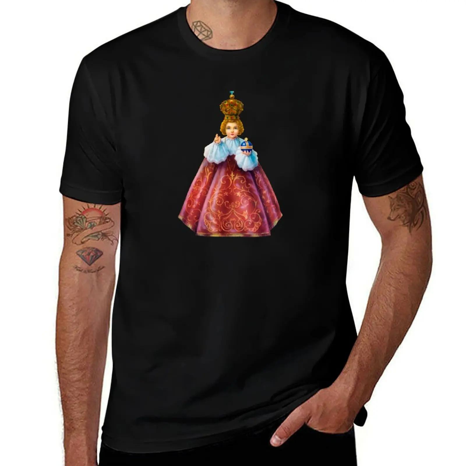 

Child Jesus of Prague T-Shirt man t shirts cotton t shirts cotton 100% cotton tshirt 100% T-Shirt