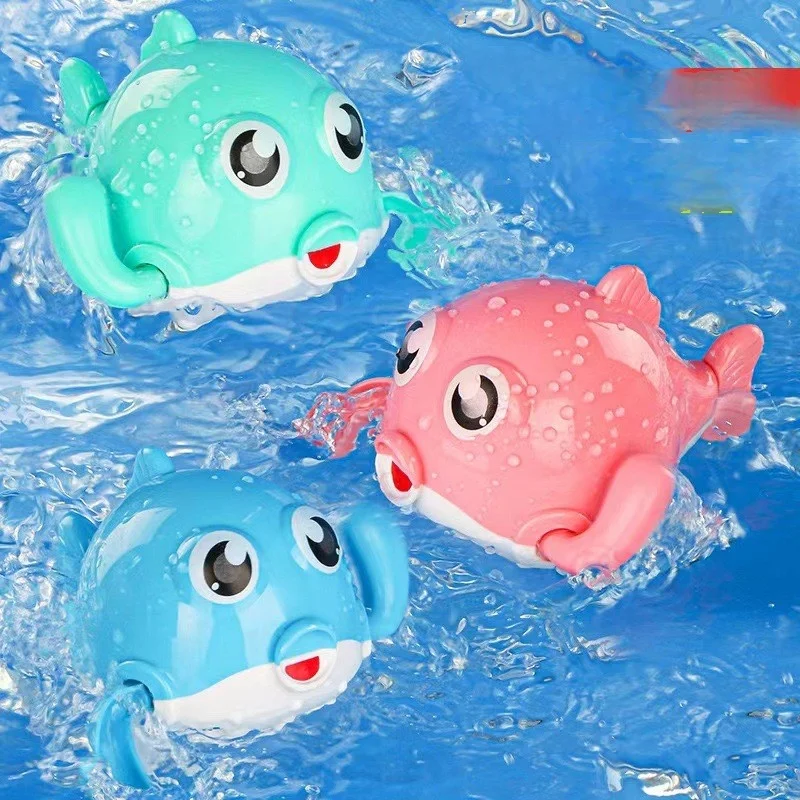 목욕 장난감 동물 시리즈 잎 게으른 곰 수영 악어 아기 물놀이 작은 오리 작은 거북이 봄 6cm